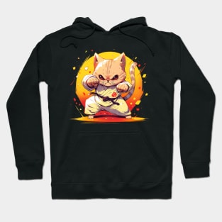 karate cat Hoodie